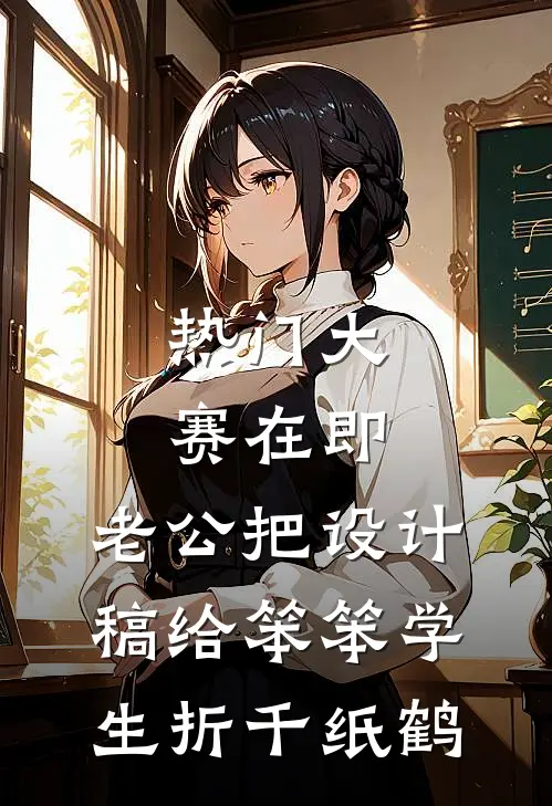 [热门]大赛在即，老公把设计稿给笨笨学生折千纸鹤